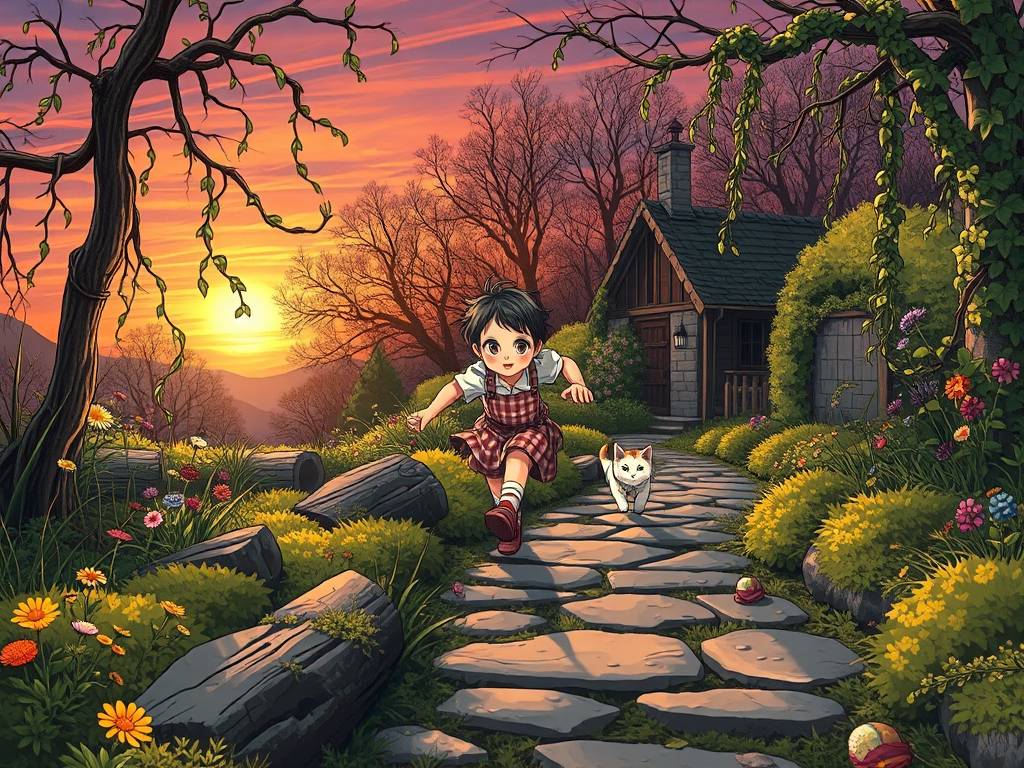 梦见小孩还有小动物追我跑