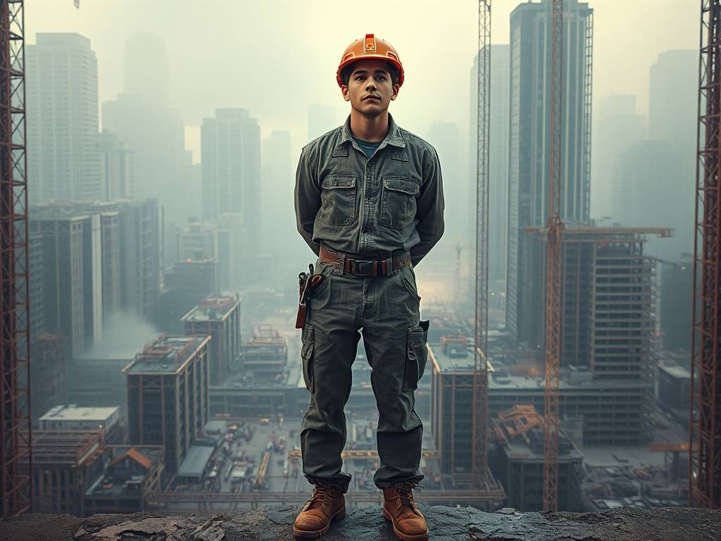 梦见自己做建筑小工
