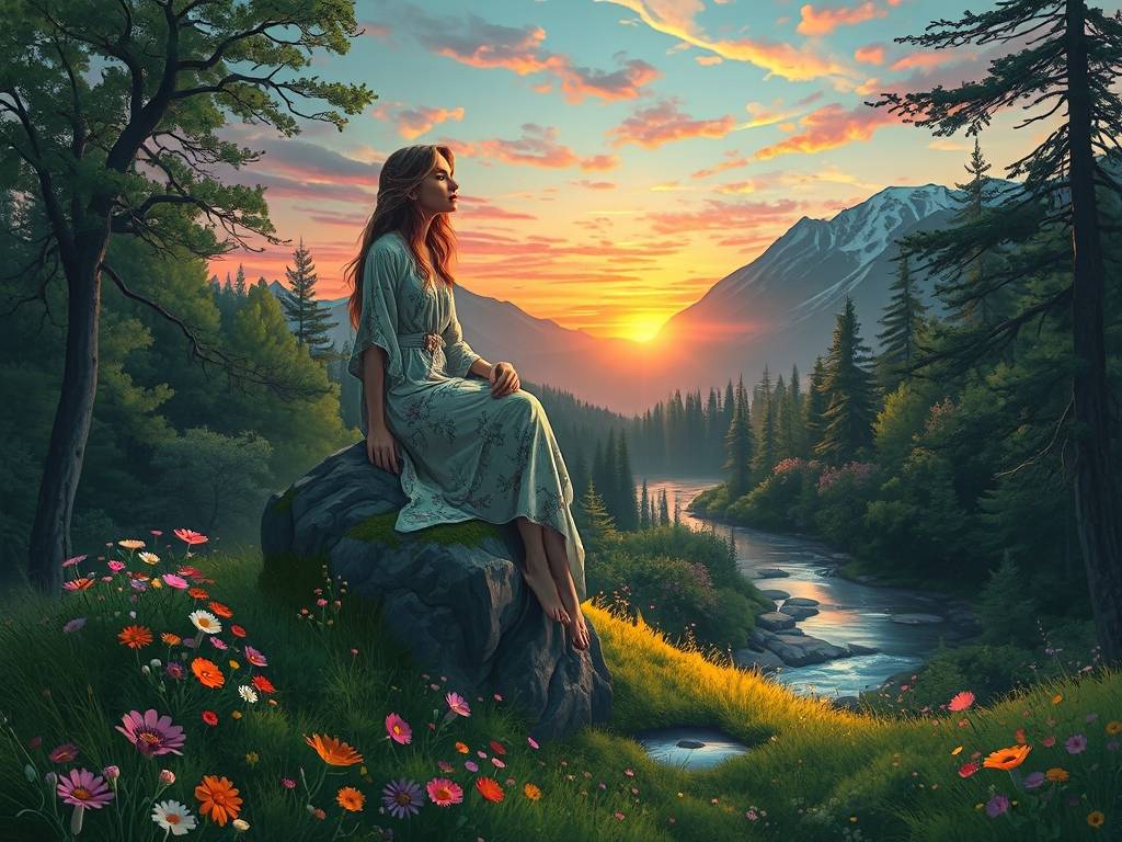 女人梦见自然景色很美很漂亮