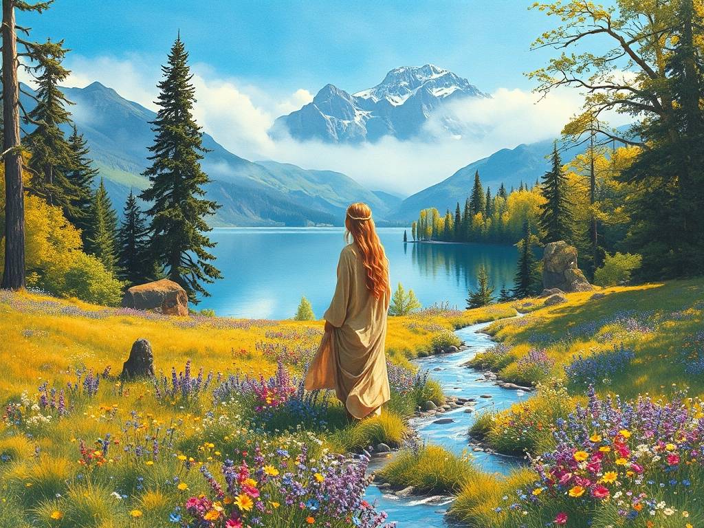 女人梦见自然景色很美很漂亮