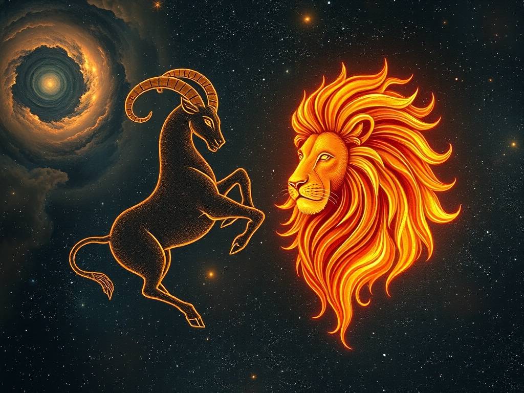 摩羯座和狮子座