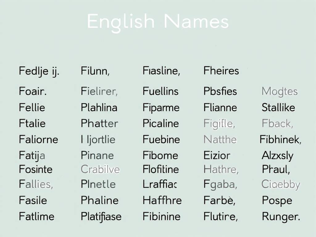 英文名字取法大全