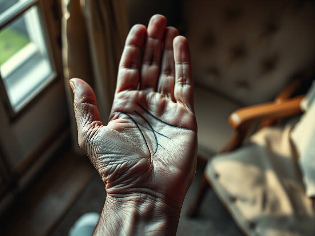 手掌纹身掉色后图片