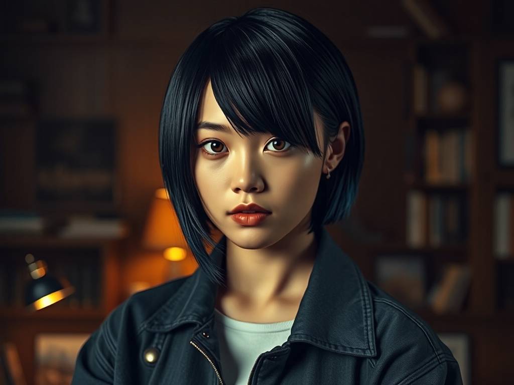 天蝎座专属发型女学生
