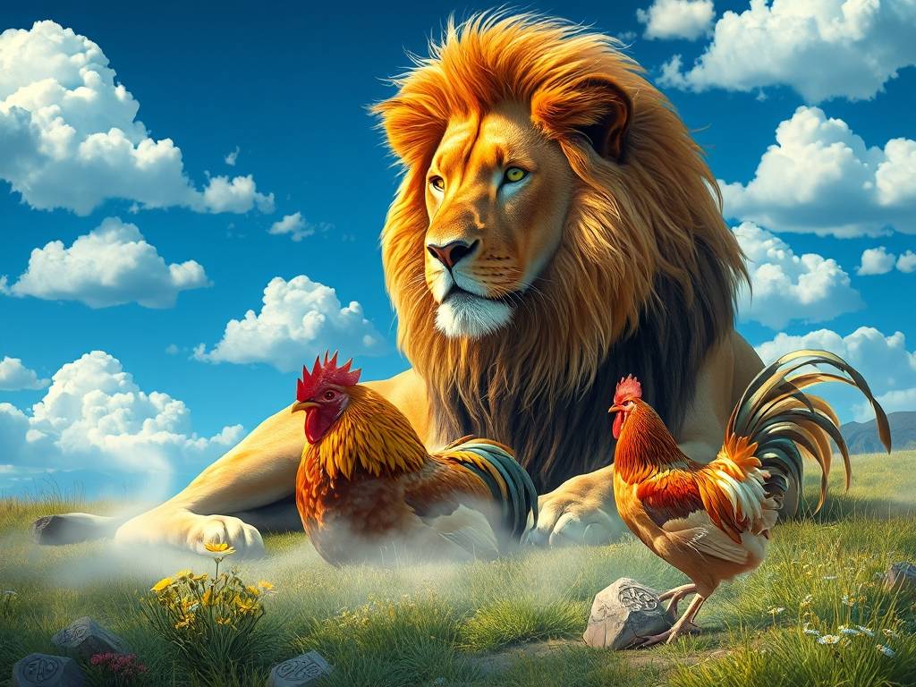 梦见猫科动物吃公鸡肉