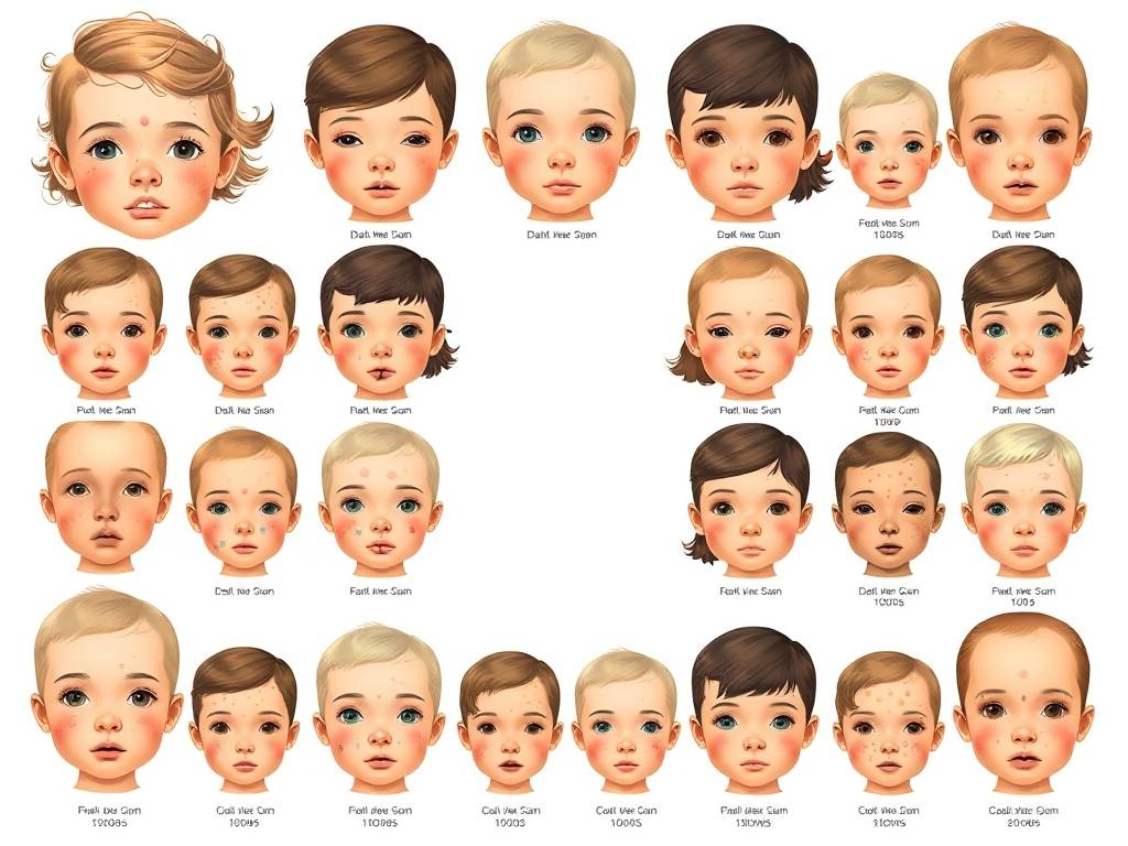 小孩面部痣相图解大全图片