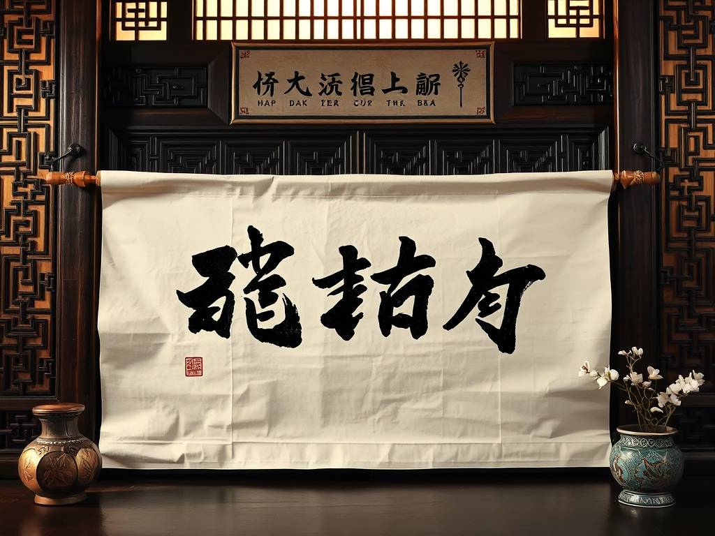 生日书法作品