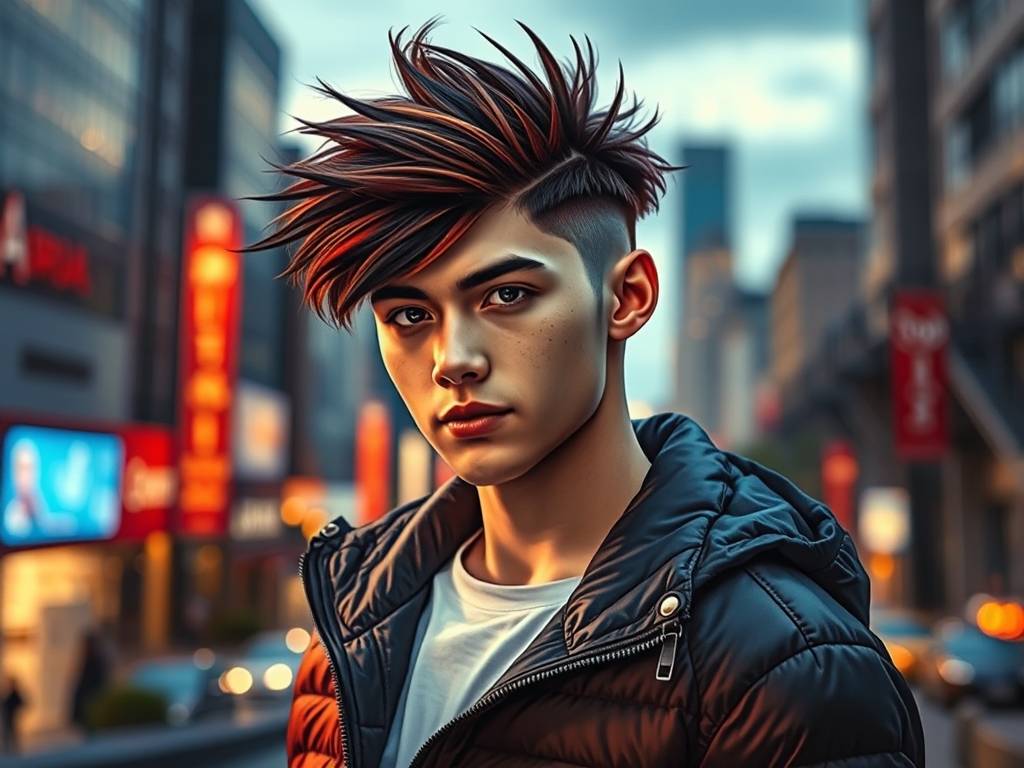 时尚发型白羊座男生