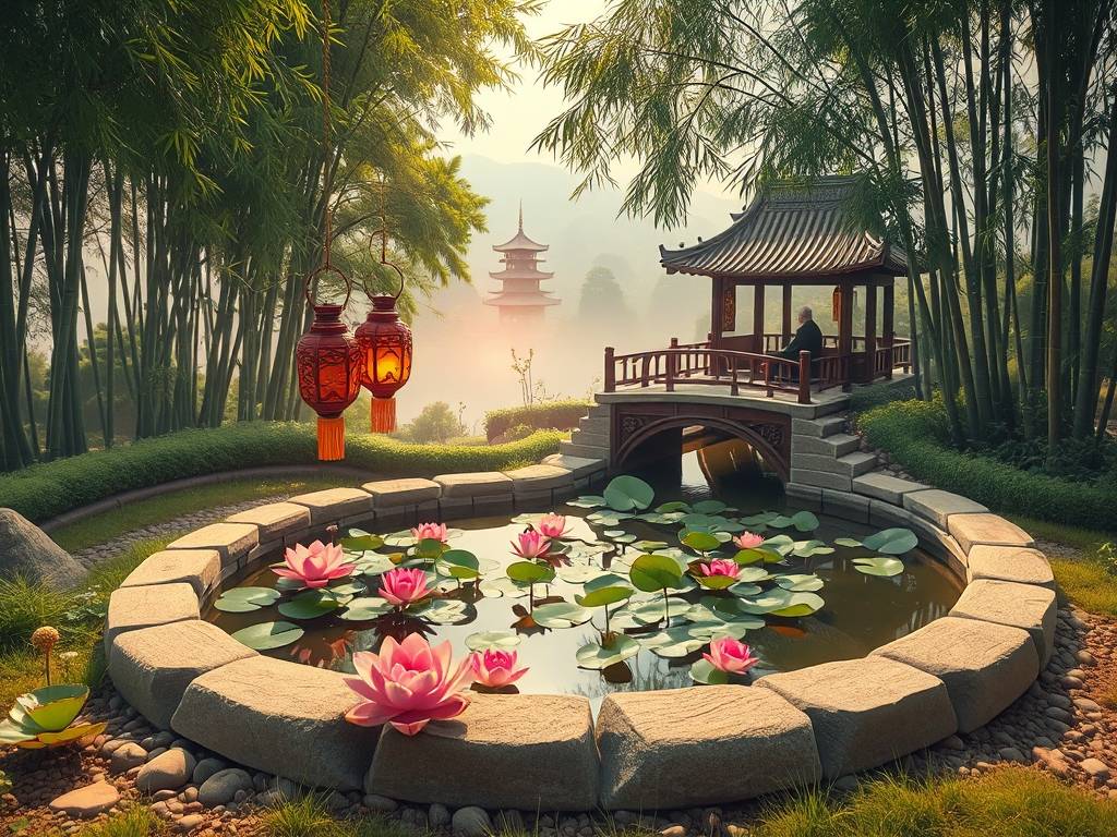 院子水景的吉位
