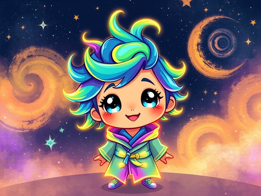 十二星座水瓶座画法可爱版