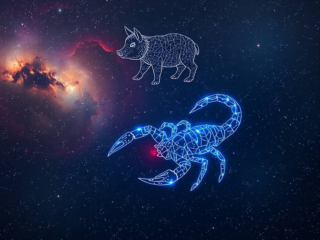 天蝎座 属猪