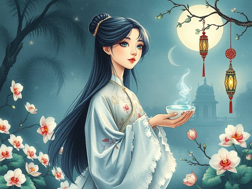 12星座古风少女 双鱼座头像