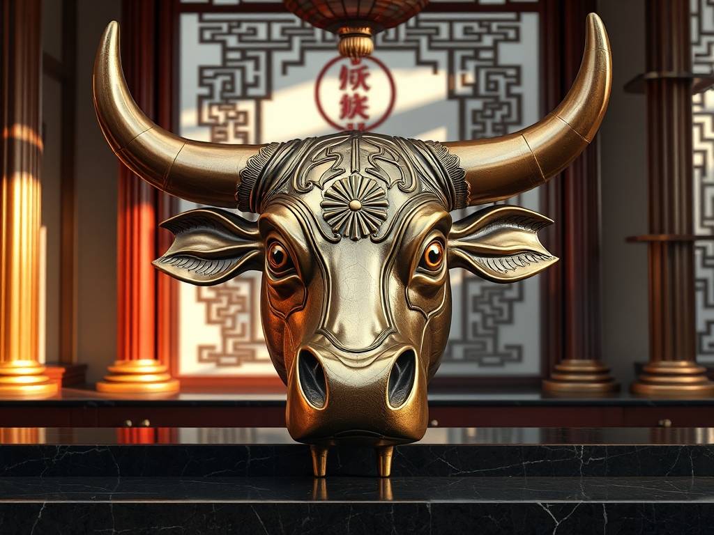 店面牛头风水摆件讲究图