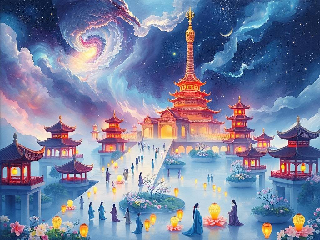 做梦梦到天宫之城