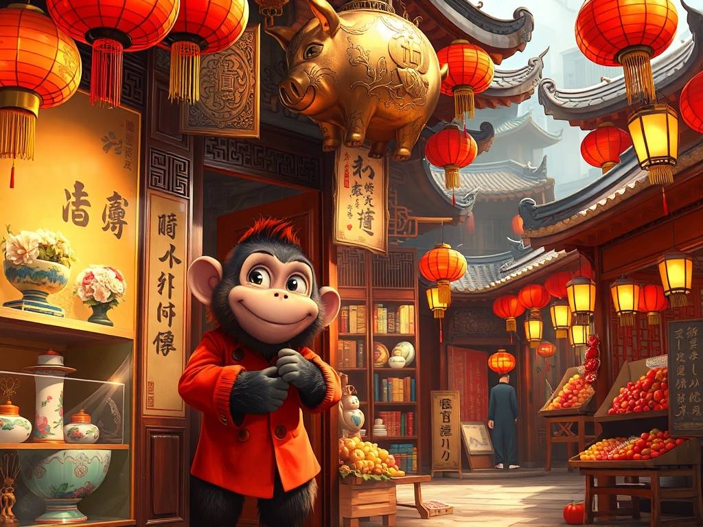 桌面招财壁纸图片大全