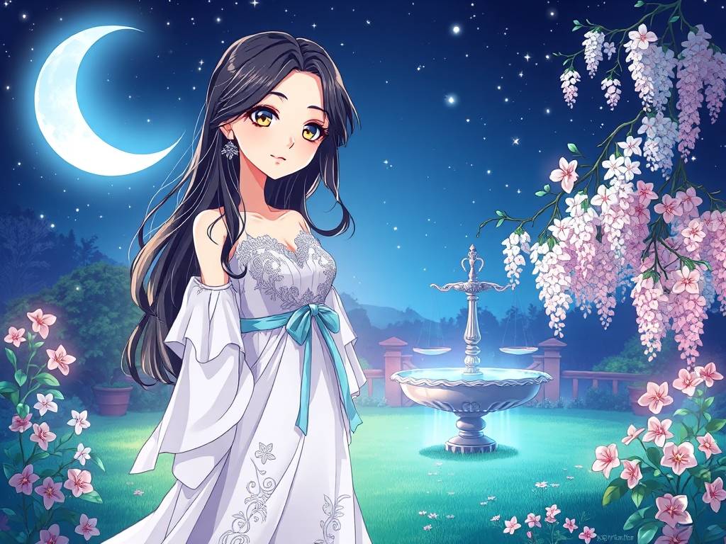 天秤座爱情背景图动漫版女生