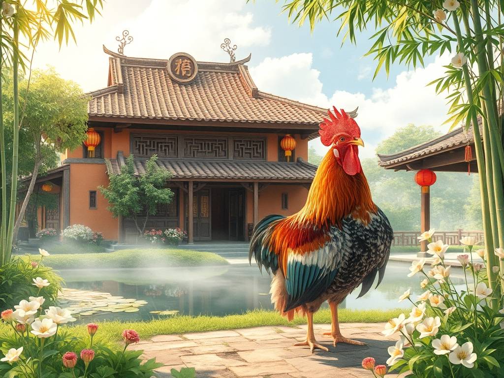 养公鸡的风水案例图片