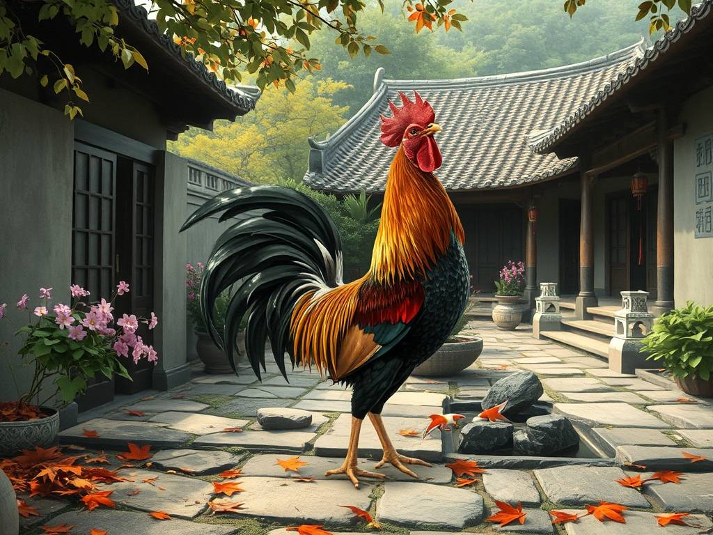 养公鸡的风水案例图片