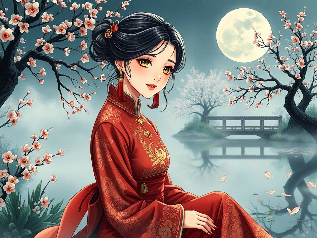 巨蟹座女生图片动漫 古装