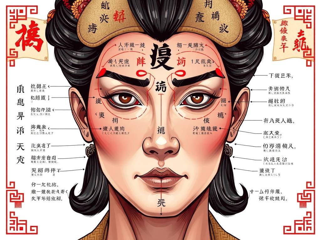面相三停十二宫图解法图片