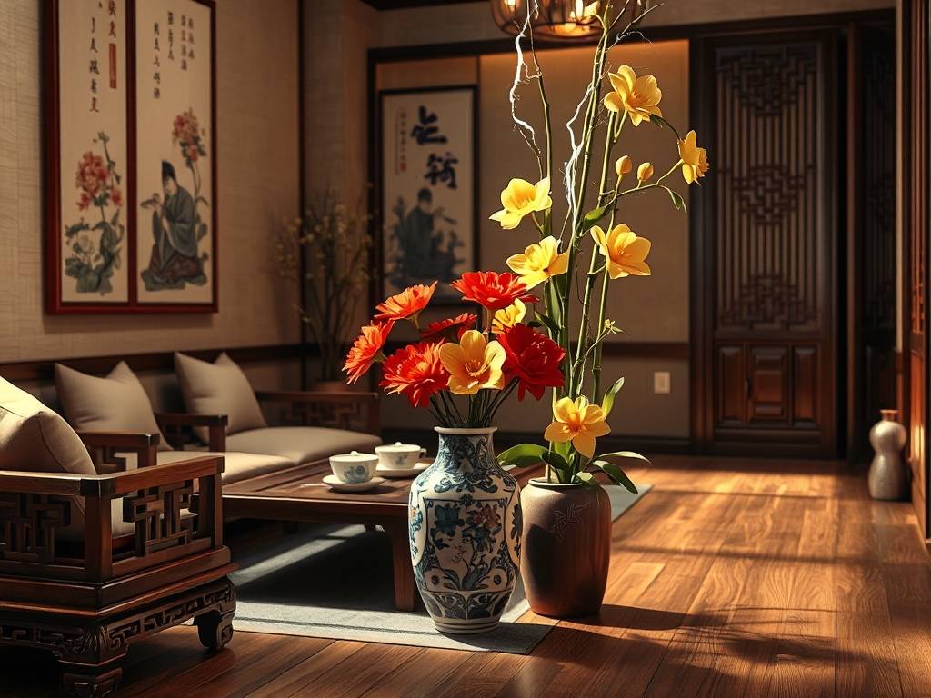 房间摆什么花最好看风水图片