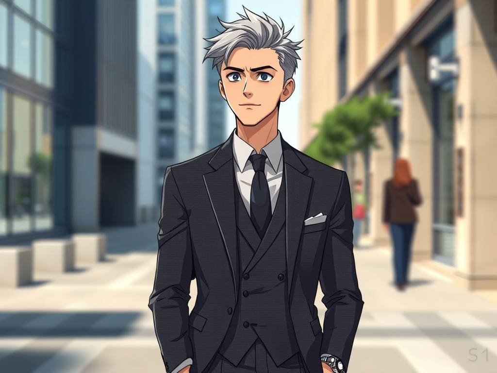 时尚摩羯座头像男真人动漫
