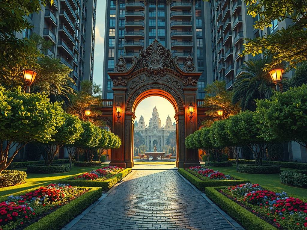 楼盘大门口图片大全