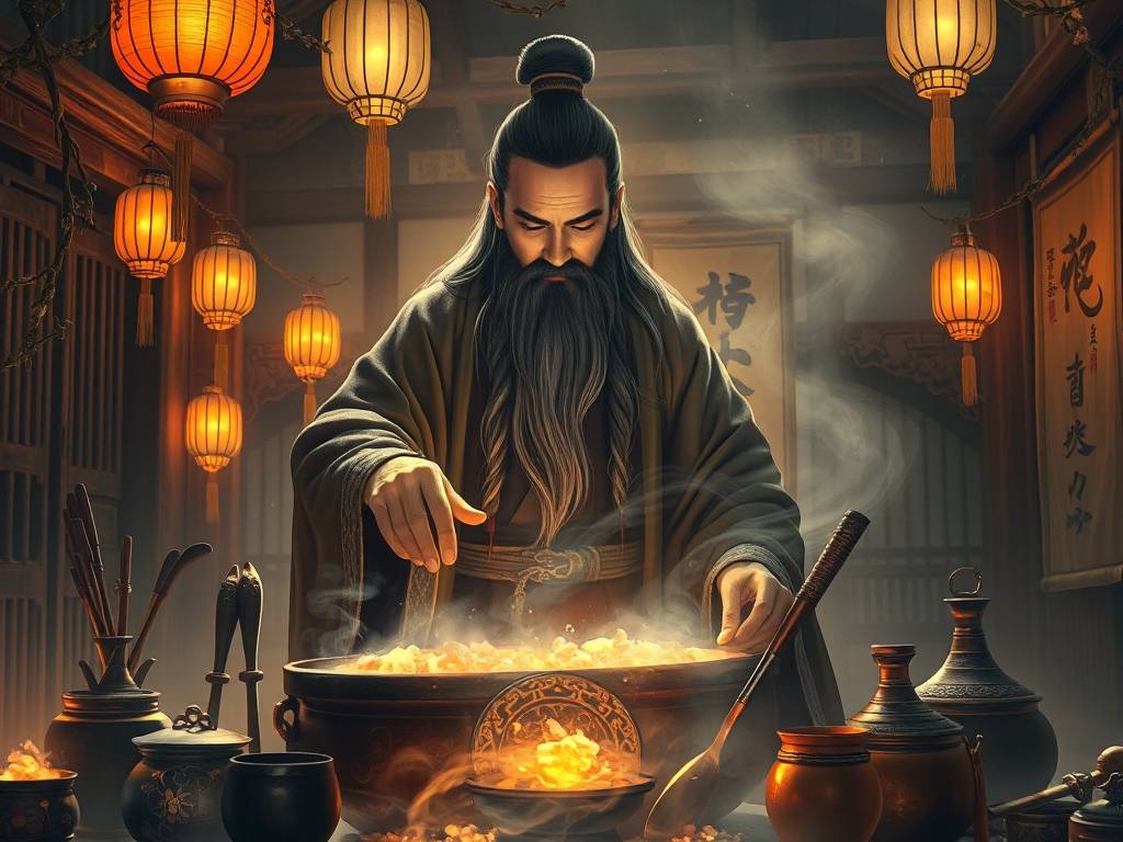 吕洞宾炼丹求工作解签