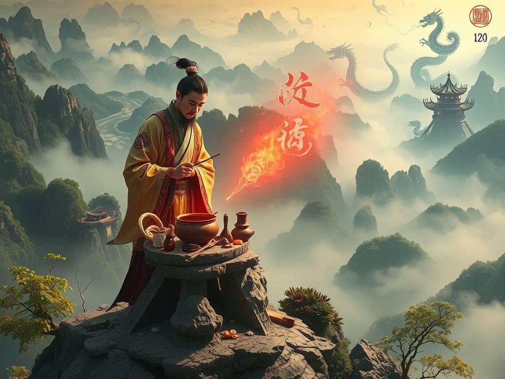 吕洞宾炼丹求工作解签