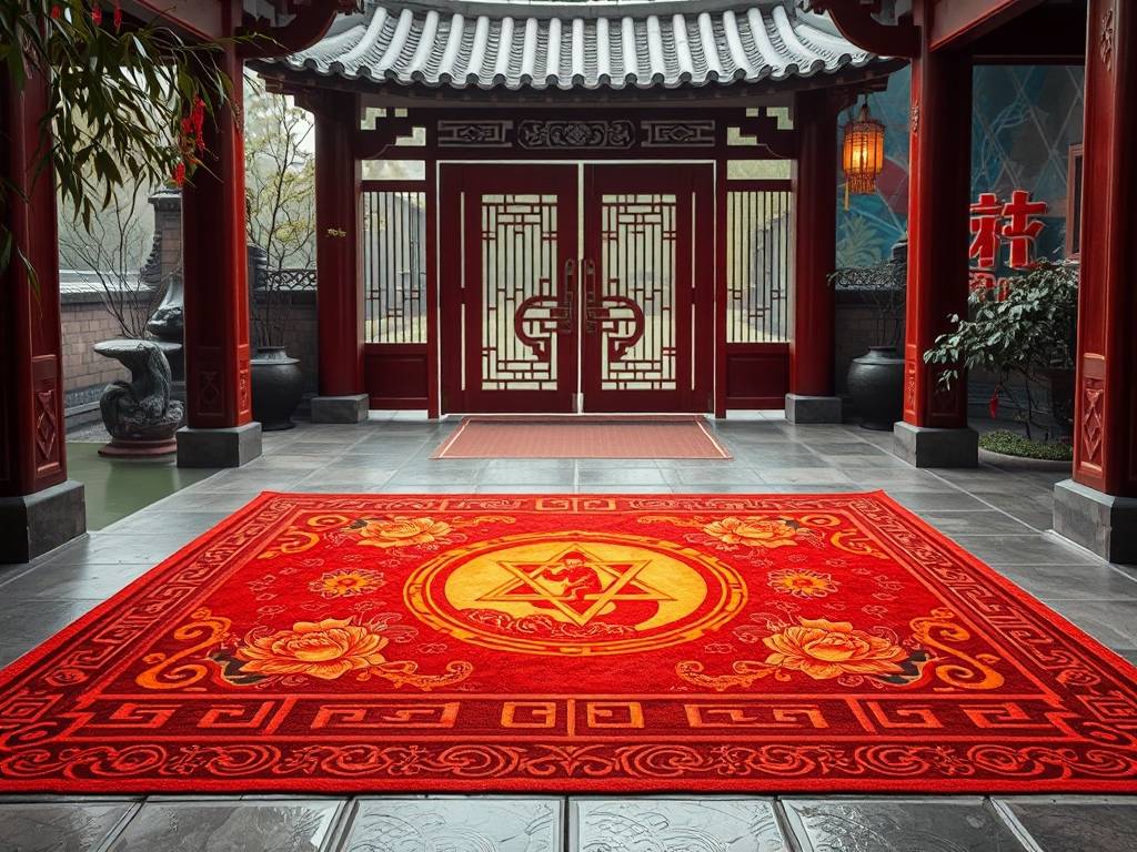 大门脚垫图案风水有讲究