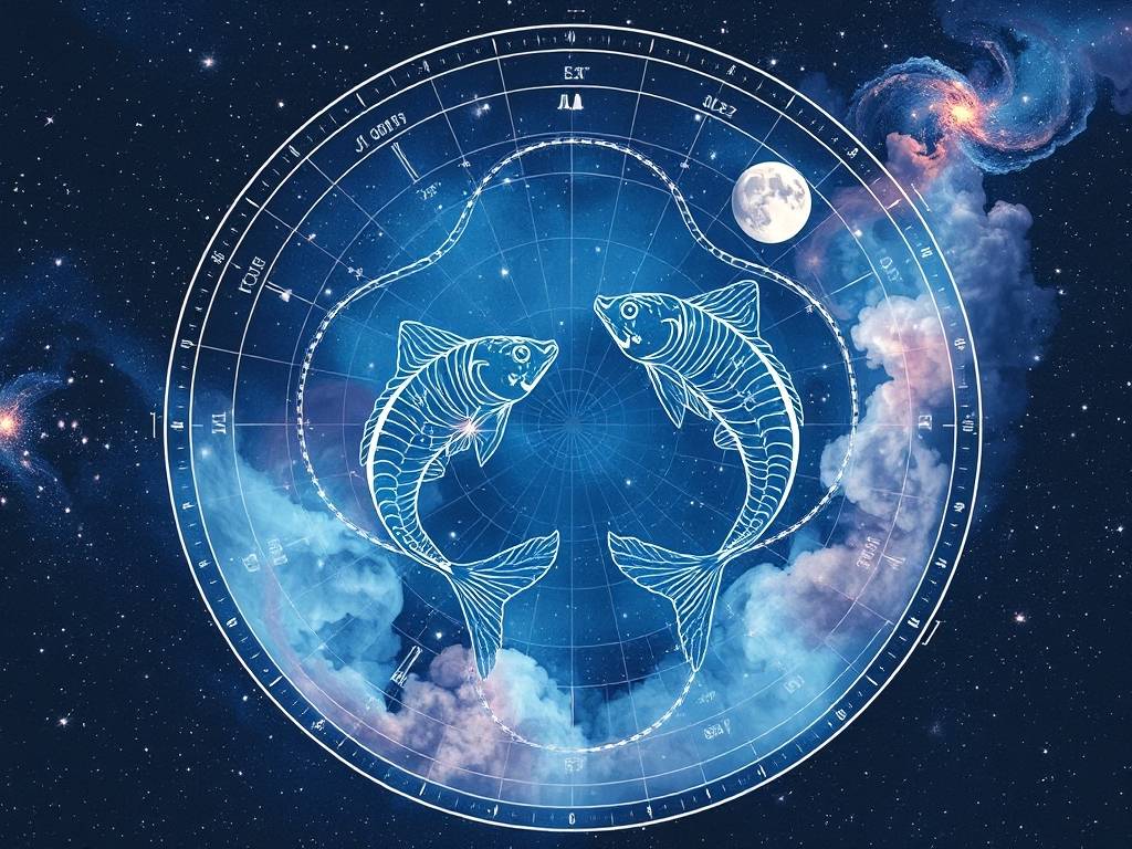 双鱼座星图连线图