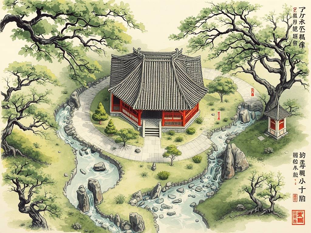 阳宅与路的风水图解