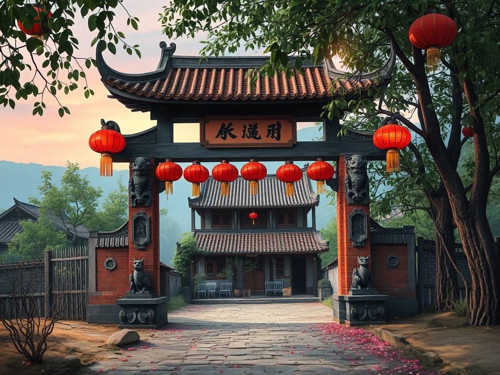 传统农村大门风水讲究图片