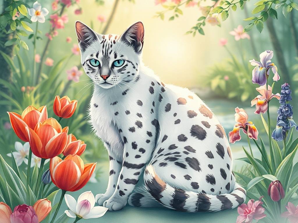 白虎斑猫最佳配对图片大全