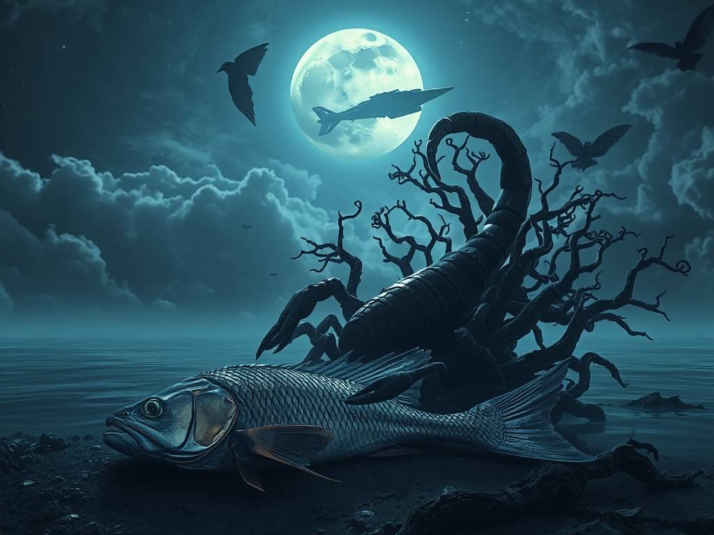 死鱼与天蝎座配对图片高清