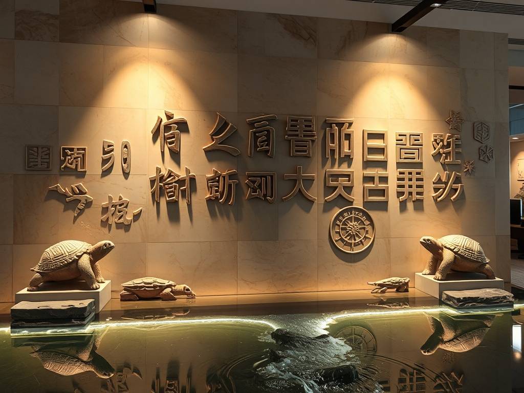 公司风水墙图片