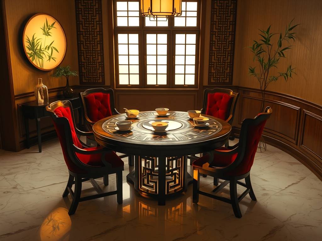 餐厅餐桌形状风水图解