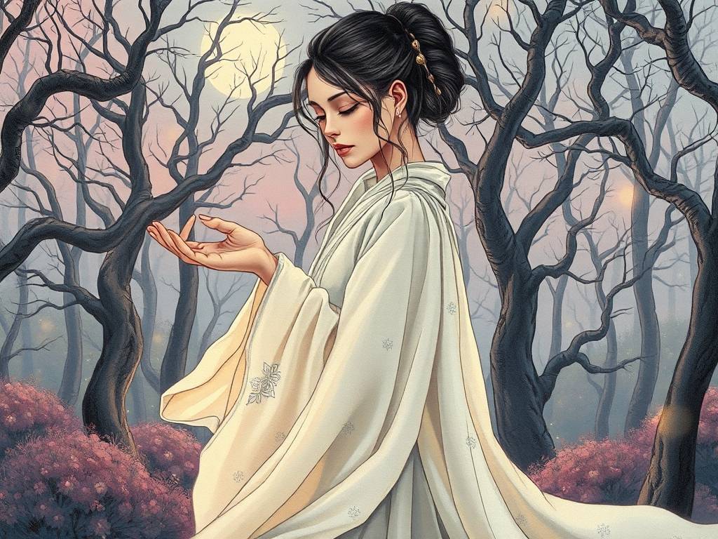 手相女