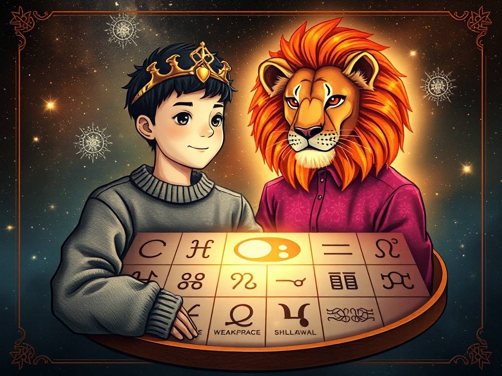 巨蟹座狮子座兄妹配对表格图
