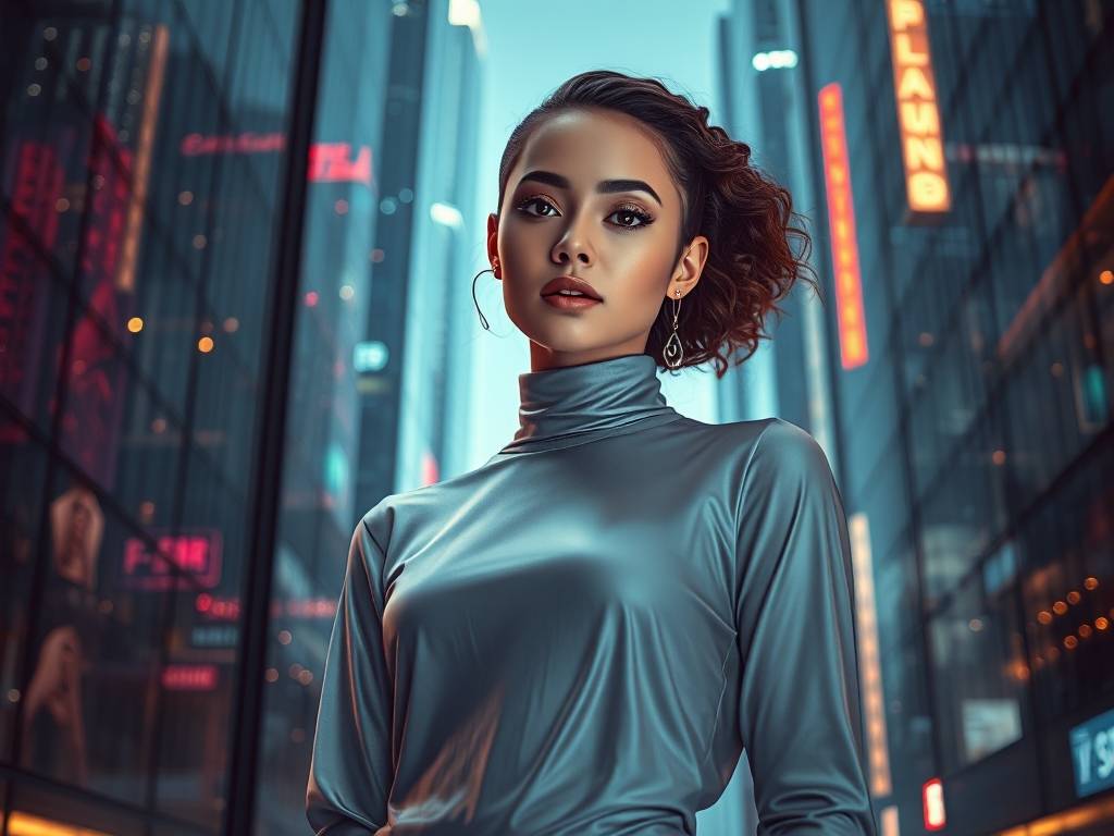 水瓶座时尚脸型图片女生