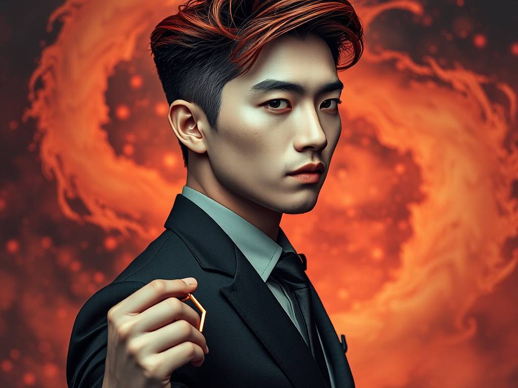 射手座男明星罗晋图片头像