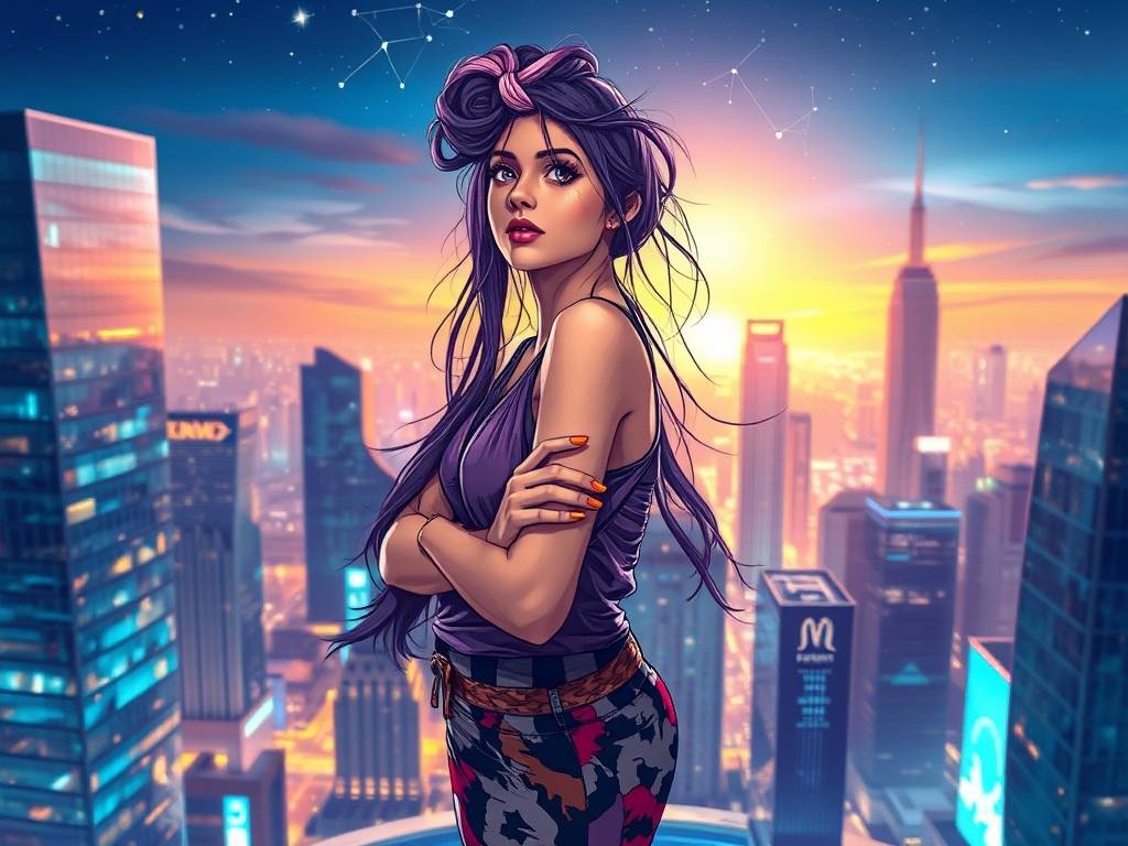 水瓶座女生抖音百科图片高清