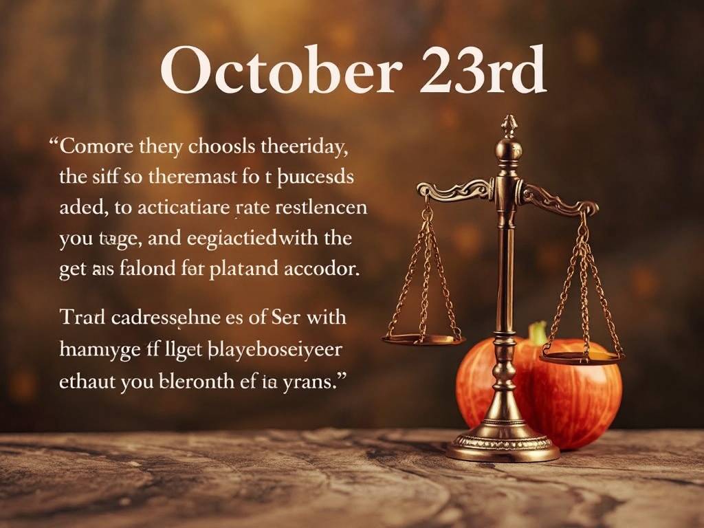 10月23日生日书