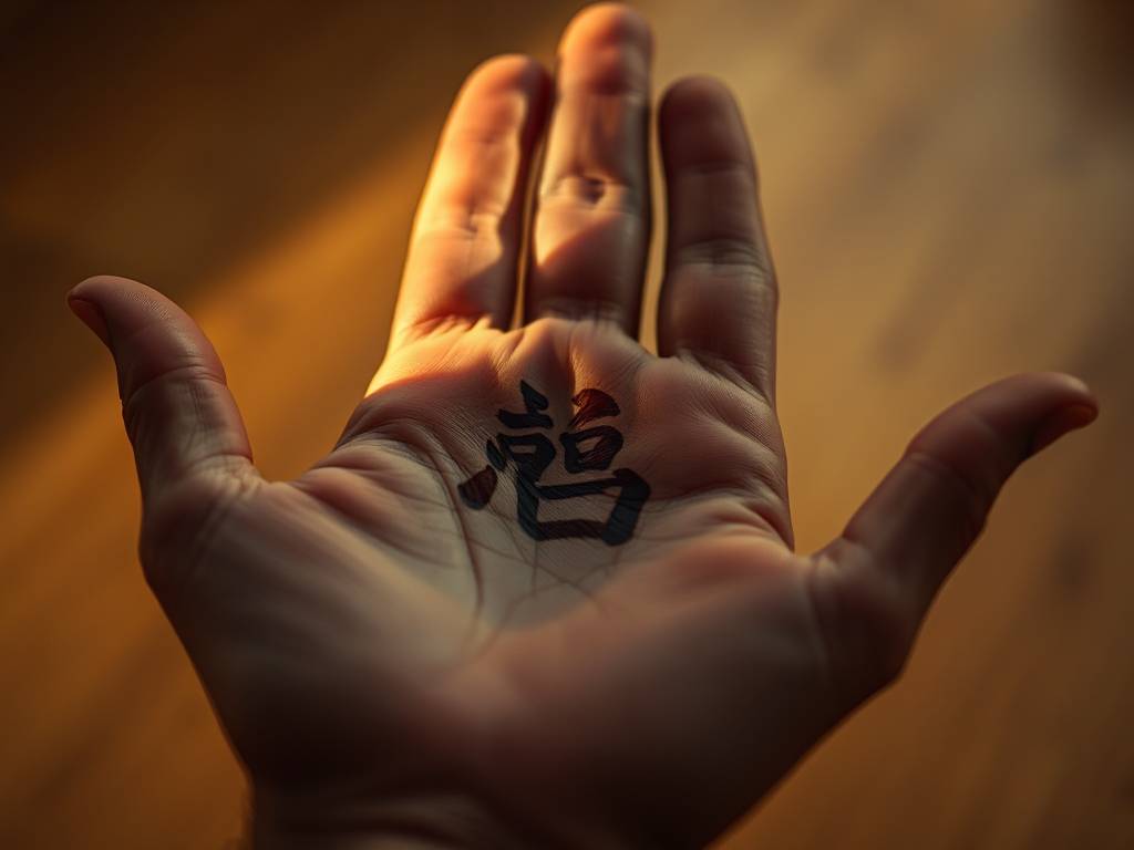 掌中心有口字纹