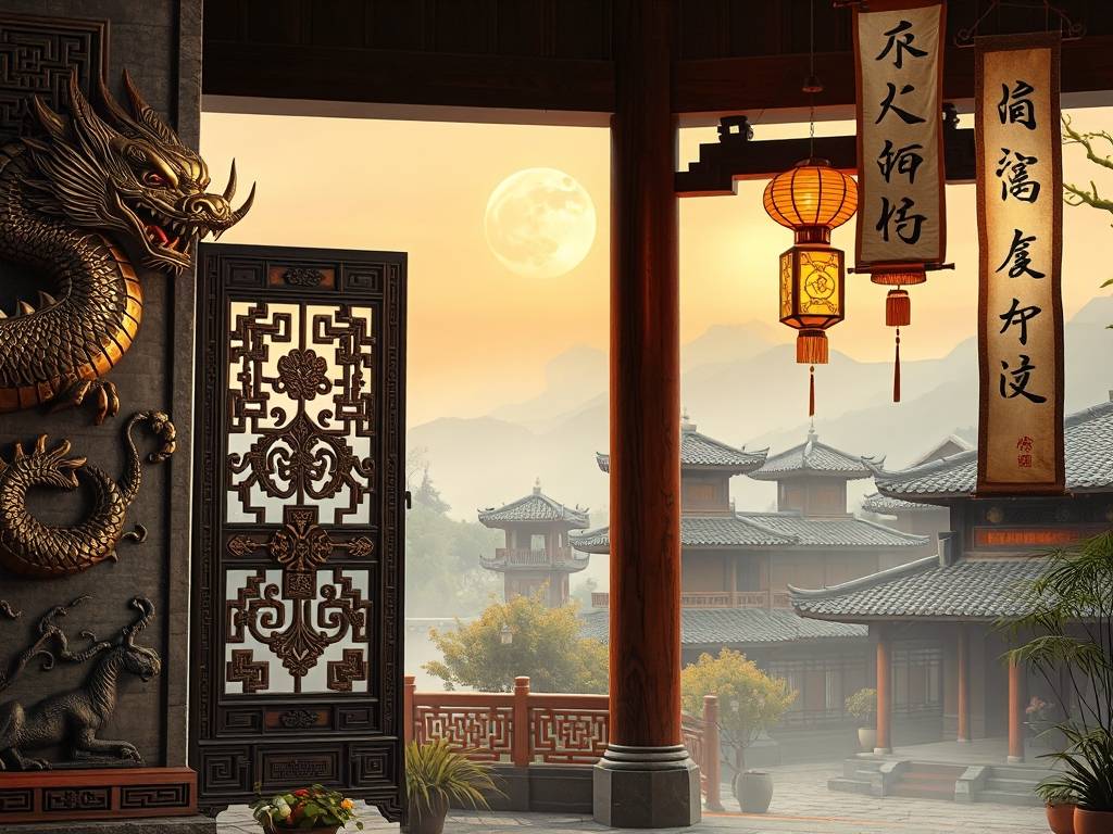 东墙玄关风水画图片大全