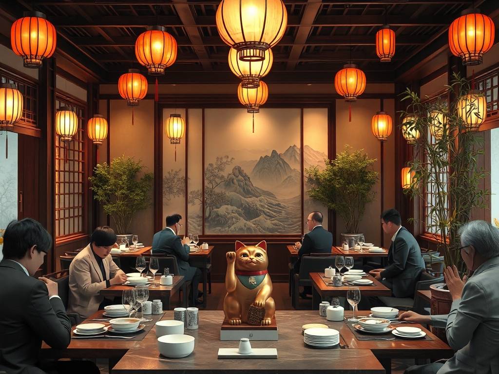 餐厅画风水布局图片欣赏