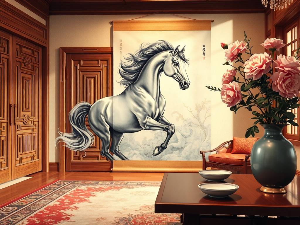 客厅挂骏马画风水好吗