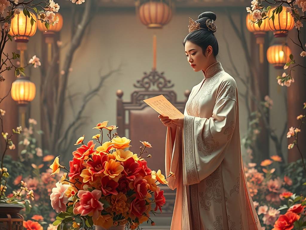 黄大仙灵签之武则天赏花