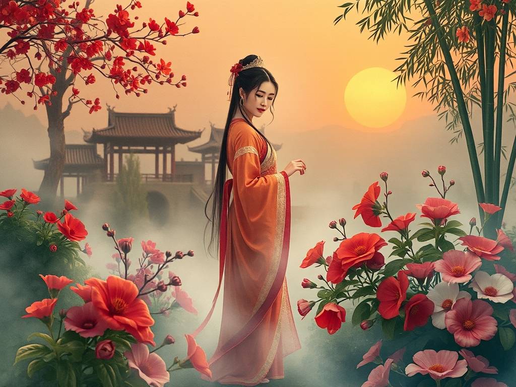 黄大仙灵签之武则天赏花