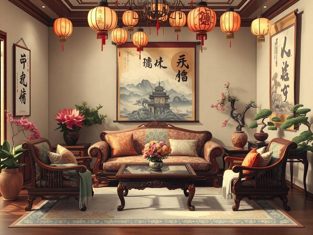 客厅风水画